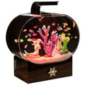 Custom Style LED Lighting Optical Explosion-Proof Acrylic Fish Tank Transparent Ornamental Aquarium Tank Made of Durable Plastic