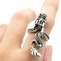 2025 Europe America Hot Selling New Adjustable Men Ring Personality Retro Rock Dragon Ring Jewelry for Men