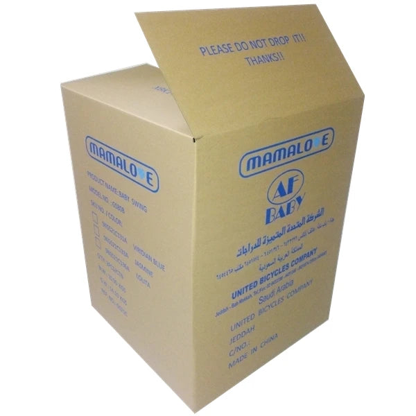 Custom Watermark Printing Corrugated Box Kraft Paper Box Cardboard Carton Shipping Box for Moving