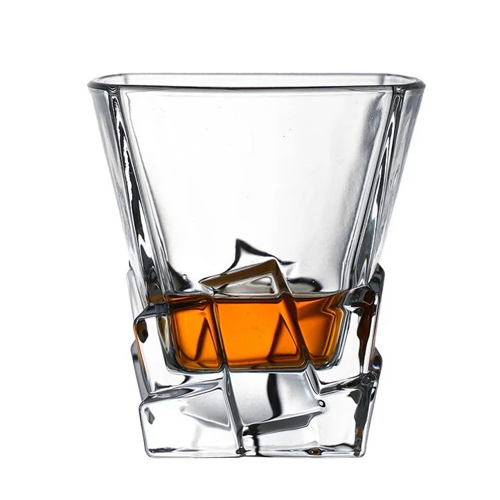Wholesale Light Luxury Thickened Rocks Glass Lead-free Glass Cups Whiskey Glass