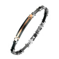 Stylish Unique Motorcycle Bracelet Wholesale Stainless Steel Jewelry Bracelets Rose Gold Plated Custom Logo Zircon Bracelets Men