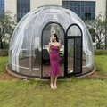 Full House Dome Dining Temperature Resistance Geodesic Igloo Winter Transparent Tent Dome House