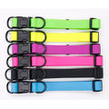 Wholesale Christmas Gift Pet Dog Collar Western Style PVC Coated Polyester Webbing Breakaway Solid Waterproof Ribbons Customized