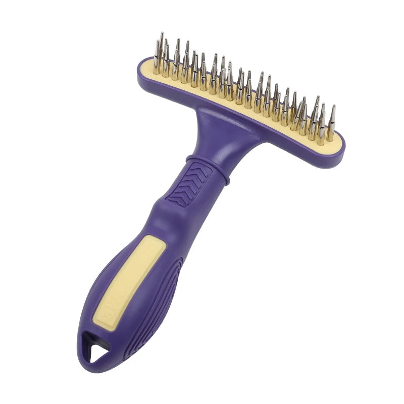 Factory Wholesale Custom Logo Cat Rake Brush Dog Pet Dematting Brush