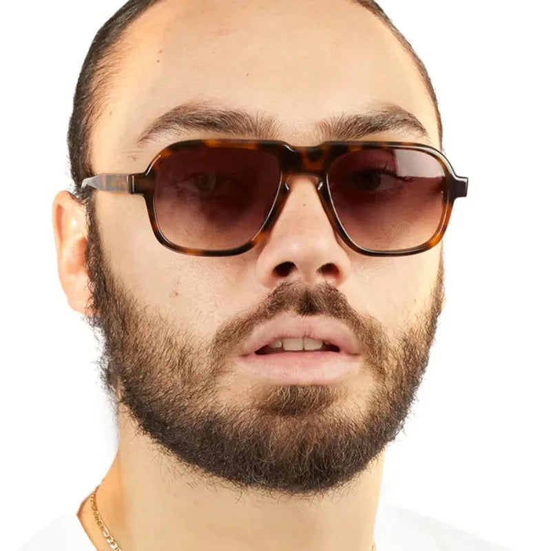 2026 Design New Style Thick Frame Clear Sunglasses Women Personalized Retro Driving Round Sunglasses Men Wholesale