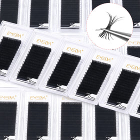 EMEDA Private Label Classic Mega Volume Eyelash Extension Wholesale Silk Lash Trays Faux Mink Individual Lash Extension Supplies