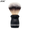 Metal Handle Synthetic Hair Hair Salon Shave Brush with Badger Option for Safety Shaving Razor