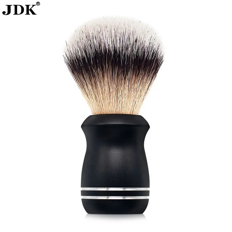 Metal Handle Synthetic Hair Hair Salon Shave Brush with Badger Option for Safety Shaving Razor