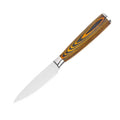 3.5 Inch 3Cr13 Stainless Steel Metal Kitchen Paring Knife Ergonomic Pakka Wood Handle Ambidextrous High-Polish Finish