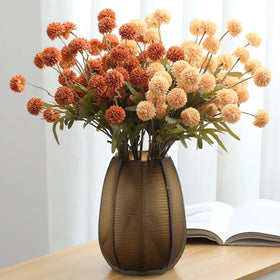 AF15005 Artificial Dandelion Plant Wholesale 5 Heads Silk Dandelion Ball Flower Bouquet for Wedding Home Party Decor