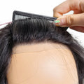 Indian Hair Full PU Thin Skin Base Grey Men Human Hair Toupee Hair System