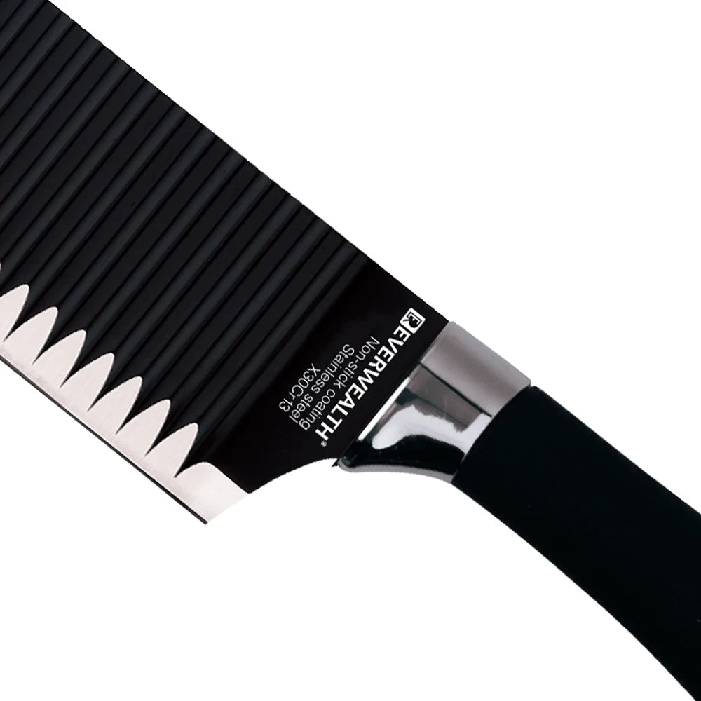 High Quality Wholesale Cheap Eco-Friendly 4pcs Kitchen Knife Set Steak Knife Kitchen Knives with Black Plastic Handle