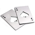 Wholesale Portable Stainless Steel Metal Credit Card Beer Bottle Opener Poker Bottle Opener