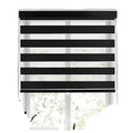 Electric Zebra Pattern Vertical Roller Shades Plain Polyester Fabric Automatic Blackout Waterproof Modern Design Customizable