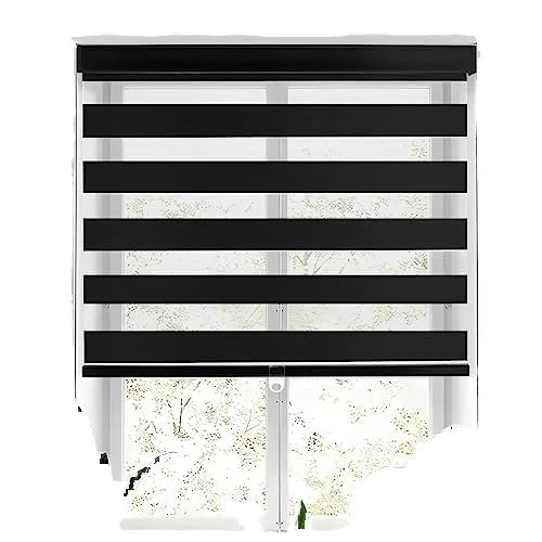 Electric Zebra Pattern Vertical Roller Shades Plain Polyester Fabric Automatic Blackout Waterproof Modern Design Customizable