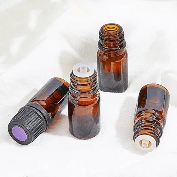 1oz 5ml 10ml 15ml 20ml 30ml 50ml Green Amber Glass Essential Oil Euro Dropper Bottle With Theft Proofing Cap and Insert Dropper