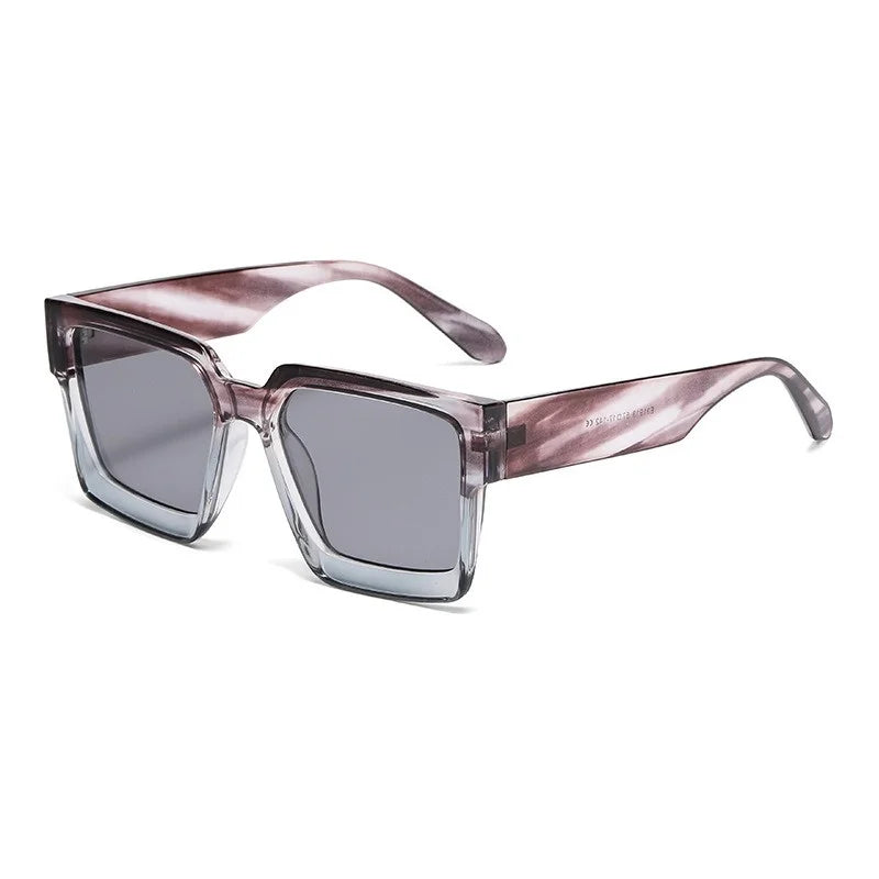 2025 Wholesale Women Large square Frame Retro Sunglasses Fashion Oversized Big Frame Sunglasses for Men
