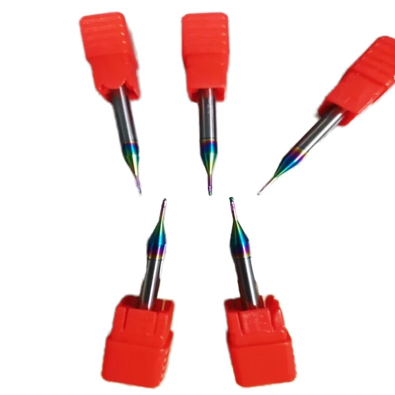 Premium HRC65 AlTiN Coated 4-Flute End Mill - Long Neck High Efficiency CNC Milling Cutter RoHS