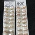 Hot Natural Freshwater Pearl Rice Shaped Oval Pearl Loose Pearl for Jewelry Earring Necklace Making
