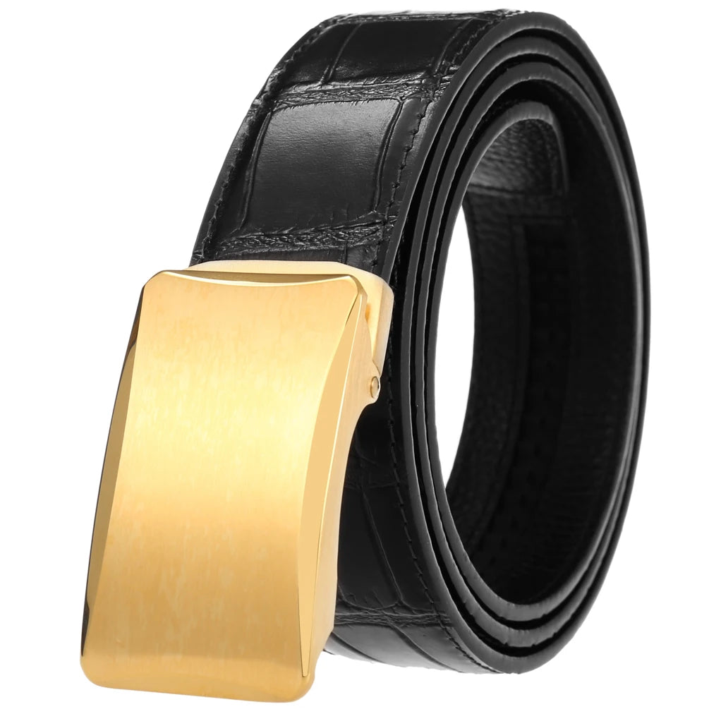 LY36-61353-8  Simple Stainless Steel Buckle Belt Fashion