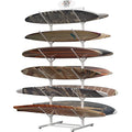 Metal Floor Snowboard  White Display Stand 1set with Fright Display Rack for Sample of Wood Scooter