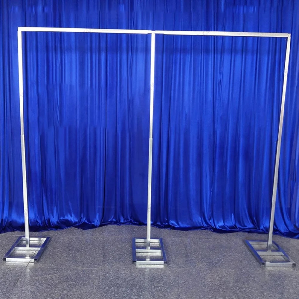 Backdrop Stand Frame Arch Photo Booth Pipe Drape Wedding Ceremony Photography Diy Adjustable Metal Kit Weighted Steel Base Heavy