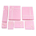 Mutil Color Paper Jewelry Box Customized Logo Necklace Case 13*18cm Jewelry Set Packaging