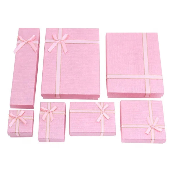 Mutil Color Paper Jewelry Box Customized Logo Necklace Case 13*18cm Jewelry Set Packaging