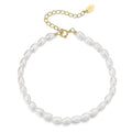 Cultured Freshwater Pearl Girls Bracelet 14k 18k Gold Plated 925 Sterling Silver Fine S925 Jewelry Bracelets for Women