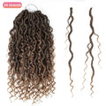 14182226inch Faux Locs Crochet Hair Braids Twist Pre-Looped Synthetic Hair Extension River Locs Crochet Braids Twist Hair