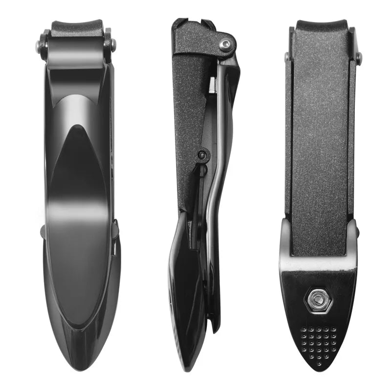 Factory New High Quality 420 Stainless Steel Nail Clippers Anti-Splash Beauty Tool with Curved Sharp Blade