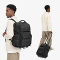 Ozuko 9820 Wheeled Laptop Backpack Water-Resistant College Business Trolley Suitcase for Men Women Overnight Carry Travel