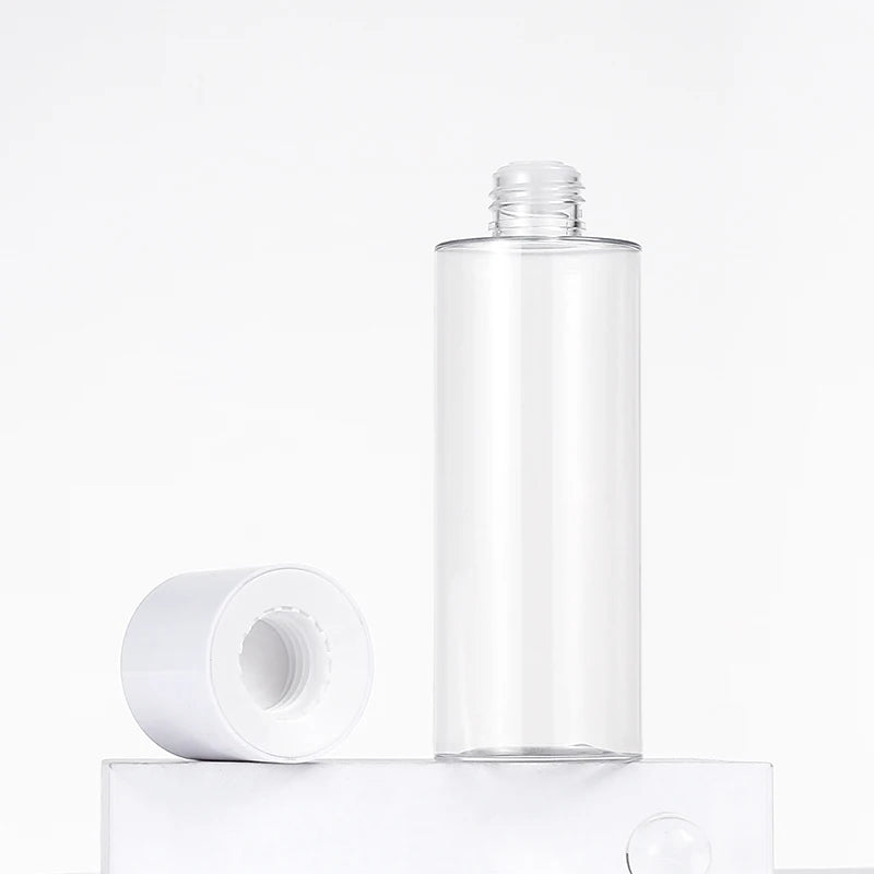 Lotion Bottles Shampoo Bottles Body Wash Lotion Face Cream Bottle PET Plastic Custom 200ml Cosmetic Screen Printing Screw Cap
