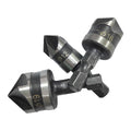 Carbon Steel 5 Flute Countersink Drill Bit Set 12/16/19mm Hex Shank Chamfer Tool for Wood Plastic Metal Deburring