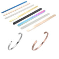 Hobbyworker 3mm/6mm/9mm/13mm*152mm Stainless Steel Bracelet Stamping Blank Bar Bangle Material for Diy Jewelry Making L0410