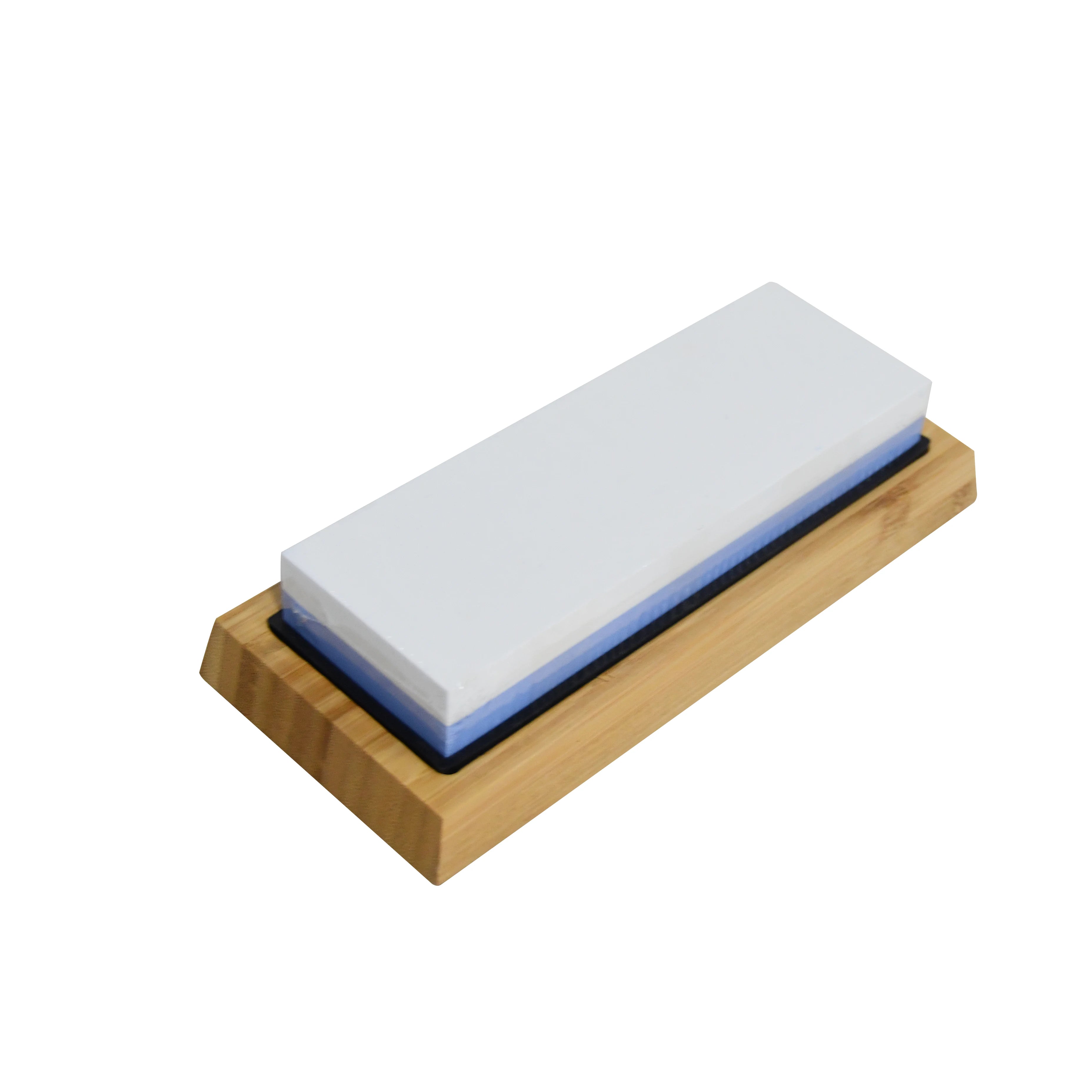 Premium 2-Sided Whetstone Knife Sharpening Stone 1000/6000 Grit Non-Slip Bamboo Base Silicon Carbide Customizable for Kitchen
