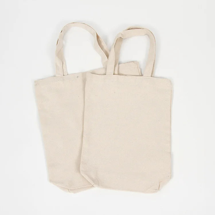 Wholesale 100% Cotton Canvas Tote Bag Custom Logo Printed Reusable Shopping Bag with Rope Handle