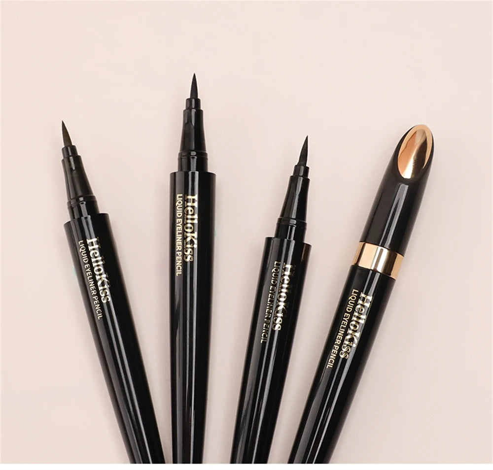 Natural Black Mineral Waterproof Quick-Dry Long-lasting Liquid Eyeliner Pencil for Eye Makeup