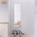 Custom 30*30cm Square Flexible Acrylic Mirror Wall Stickers for Home Decor