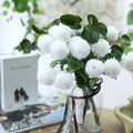 LBT127 Artificial Flower Plastic Fur Ball with Artificial Flowers Home Decoration Bouquet