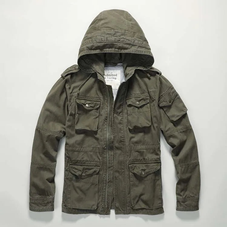 New Fashion Design Autumn Casual Heart Pattern Men Three-dimensional Pocket Zipper Crocheted OEM Service Bomber Jacket