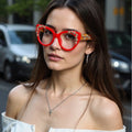 LiEr New Fashion Luxury Designer BO LON Full-Rim Optical Frames Cat Eyes Water Diamond Sunglasses UV400 Anti Blue Light Unisex