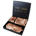 Wholesale Custom LOGO OEM/OEM Luxury Pure Sleep 100% Pure Mulberry Silk Eye Mask Scrunchie and Silk Pillowcase Gift Set