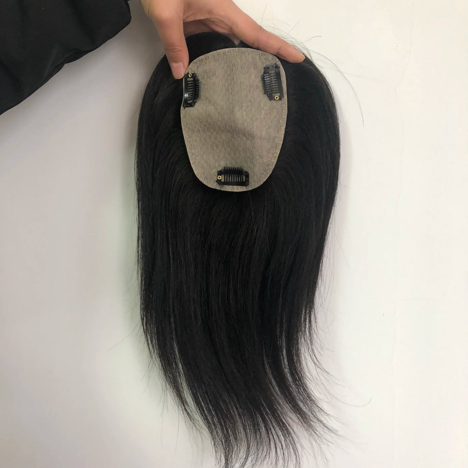 2022 New Upgrade Cover Gray Hair Transparent Natural Straight Female Toupee Silk Wig