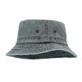 WoZhen 2023 Spring Summer Casual Distressed Caps Collapsible Denim Bucket Hat for Fishing & Daily Use