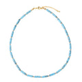 Bohemia Chokers Natural Turquoise Howlite Handmade Cylinder Beads Spring Necklaces Trendy Jewelry