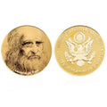 China Manufacturer Famous Painting Series Souvenir Custom Metal Gold Silver Coin