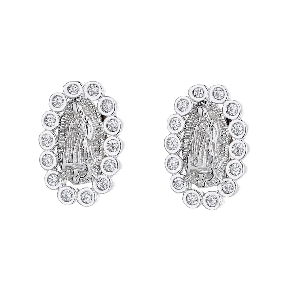 Jesus Sterling Silver 925 Earrings