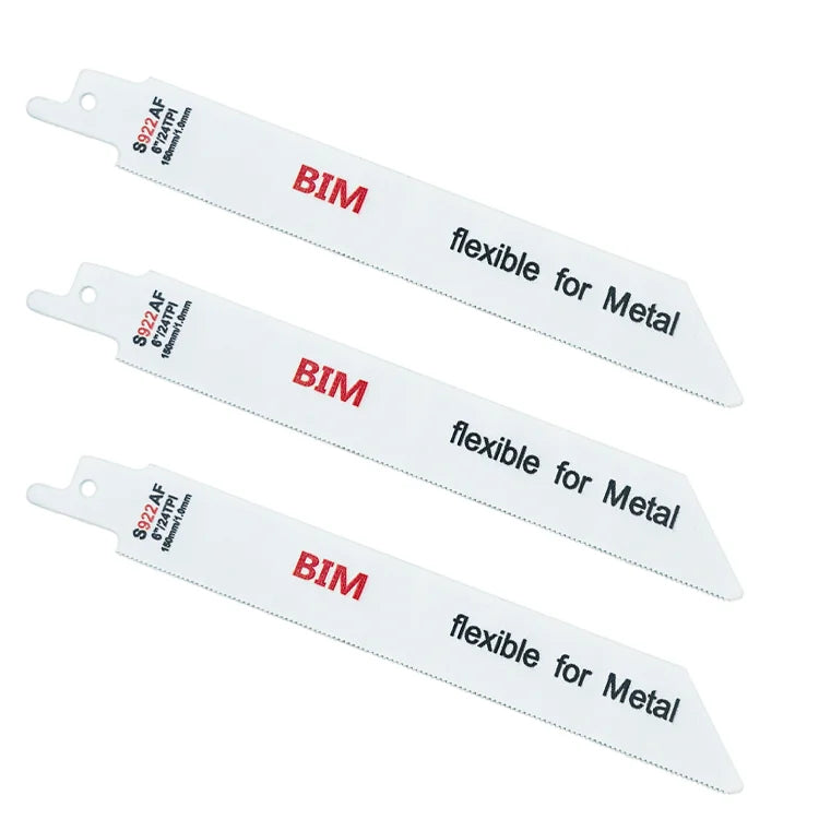 S922AF 24TPI Industrial Bi-metal Reciprocating Saw Blades OEM for Thin Sheet Metal Straight Cutting Aluminium Pipes Metal