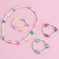 Fashion Handmade Little Children Waterproof Hawaiian Soft Clay Fruit Charms Mix Necklace and Bracelet Jewelry for Kids